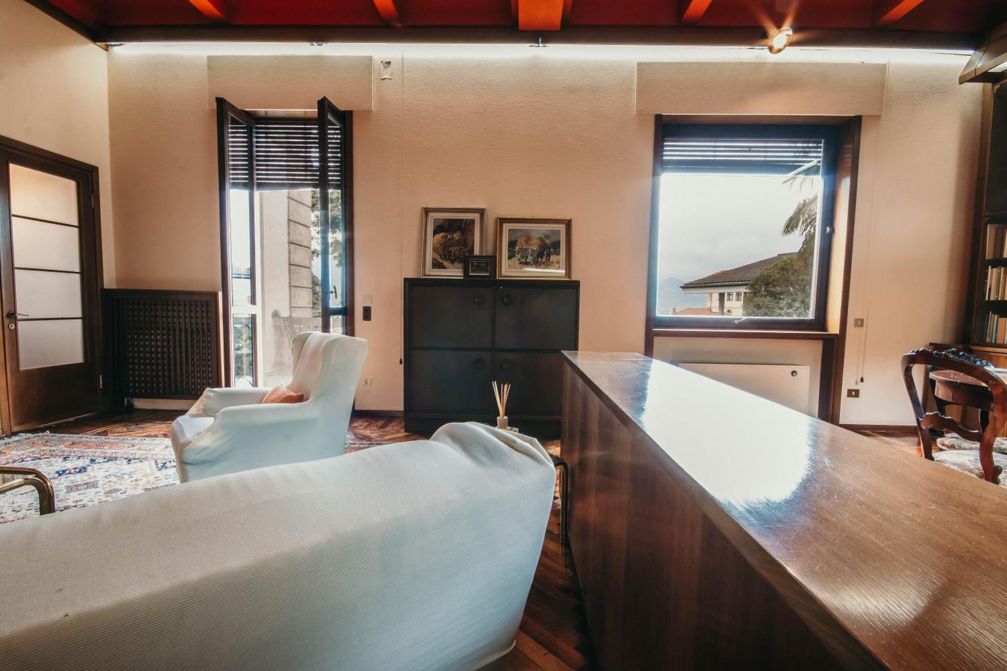 Library Apartment - Villa Candela Stresa Bagian luar foto